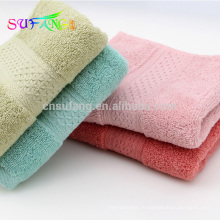 Горячая распродажа сплошной цвет волокна бамбука ребенка полотенце